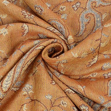 Autumn Winter Vintage Faux Cashmere Tassel Shawl Wrap with Soft Breathable Weave