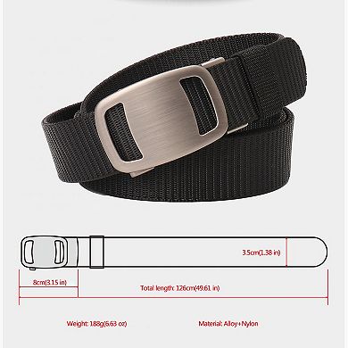 Women's Nylon - Look Canvas Belt with Alloy Automatic Buckle