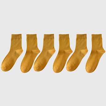 6 pk Men's Crew Socks - Soft, Comfortable & Versatile