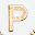 White Letter P