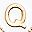 White Letter Q
