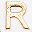 White Letter R