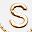 White Letter S