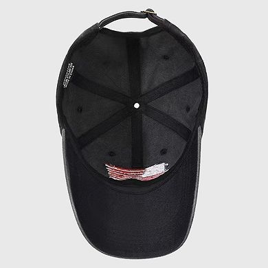 Unisex Vintage Baseball Cap with Flag Patch