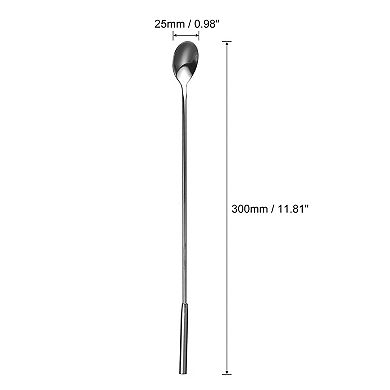 Long Handle Mixing Stirring Spoon, Stainless Steel Bartender Mixing Spoon Cocktail Stirrers