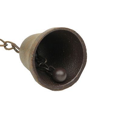 72 Inch Brown Metal Honey Bee Wind Chime Rain Chains Hanging Outdoor Decor