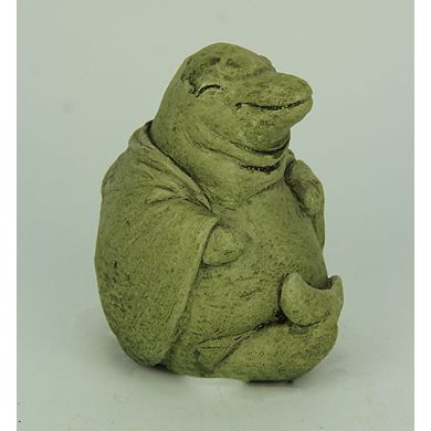 Designer Stone Mossy Green Zen Dolphin Concrete Statue