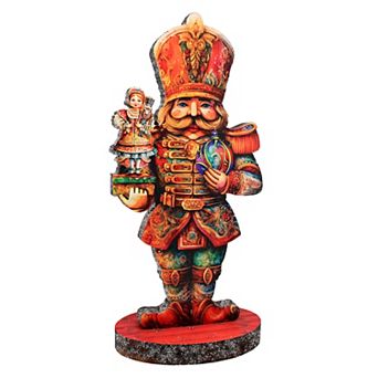 Enchanting Clara and Nutcracker Prince Limited Edition Wooden Figurine by G Debrekht