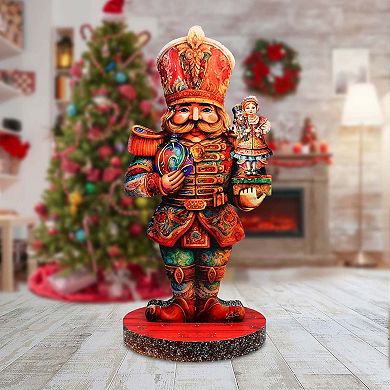 Enchanting Clara and Nutcracker Prince Limited Edition Wooden Figurine by G Debrekht