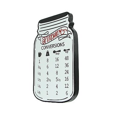 Rustic Measurement Conversion Chart Metal Wall Hanging 16 Inches