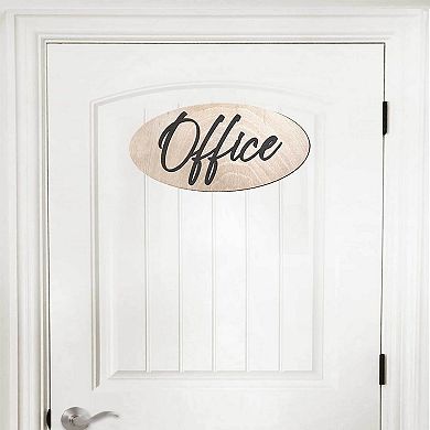 Wooden Office Sign - 17"x8"
