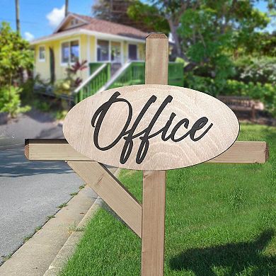 Wooden Office Sign - 17"x8"