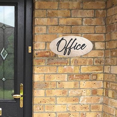 Wooden Office Sign - 17"x8"