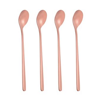 Long Handle Iced Tea Spoon, 304 Stainless Steel Long Coffee Spoons Cocktail Stirring Spoons