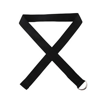 Women's Elastic Waist Belt with Double O - Ring Buckle