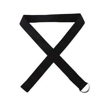 Women's Elastic Waist Belt with Double O - Ring Buckle