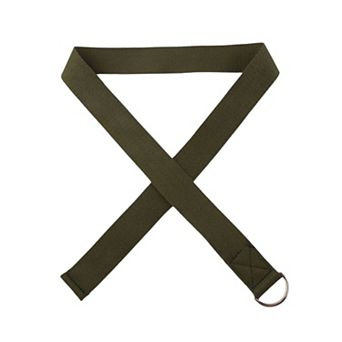 Women's Elastic Waist Belt with Double O - Ring Buckle