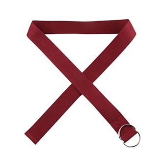 Women's Elastic Waist Belt with Double O - Ring Buckle