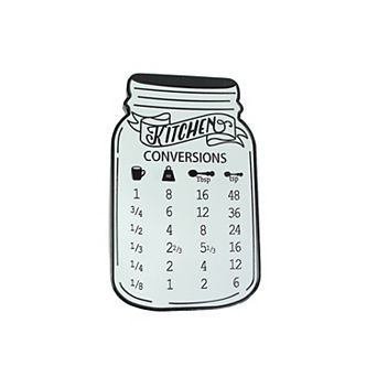 Vintage Look Measurement Conversion Chart Metal Wall Hanging 16 in High