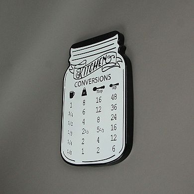 Vintage Look Measurement Conversion Chart Metal Wall Hanging 16 Inches High