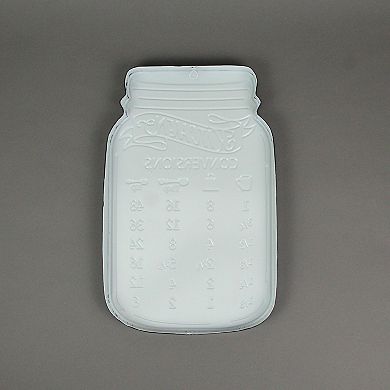 Vintage Look Measurement Conversion Chart Metal Wall Hanging 16 Inches High