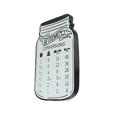 Vintage Look Measurement Conversion Chart Metal Wall Hanging 16 Inches High