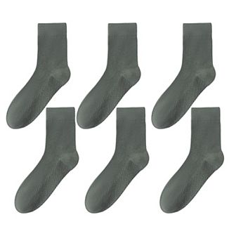 Men's Breathable Ankle Socks 6 pk with Honeycomb Structure