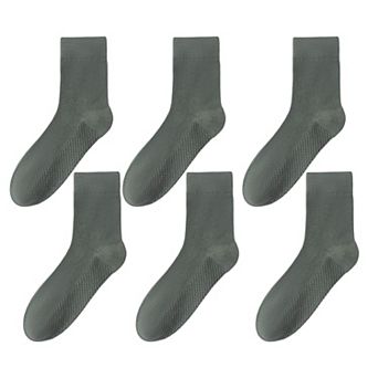 Men's Breathable Ankle Socks 6 pk with Honeycomb Structure
