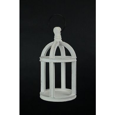 White Wood Hanging Terrarium Succulent Planter Holder Geometric Box