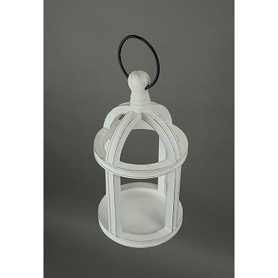 White Wood Hanging Terrarium Succulent Planter Holder Geometric Box