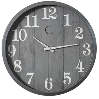 Clockswise 18" Battery Operated Indoor & Outdoor Waterproof Wall Clock Large Decorative Timepiece