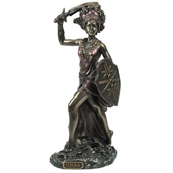 Bronzed Finish Obba Orisha of Marriage and Transformation Statue