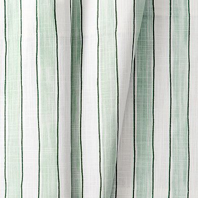 Saratoga Stripe 100% Cotton Tailored Rod Pocket Valance