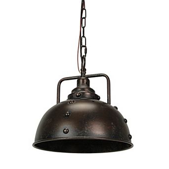 Rustic Industrial Pendant Light, 11-Inch, Ideal for Vintage and Urban Spaces