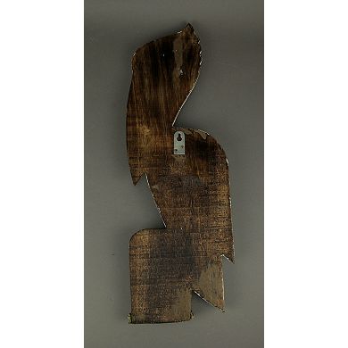 White Wood Coastal Pelican Perched On Nautical Piling Wall Sculpture 24 inch