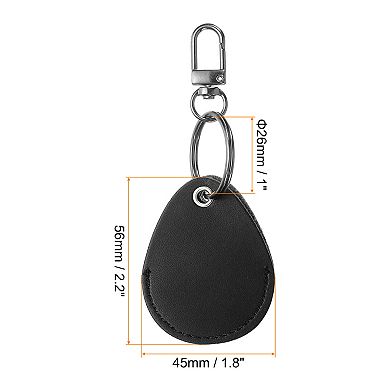 Leather Key Fob, Leather Key Fobs with Key Rings DIY Keychain Holder for ID Key Cards