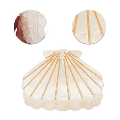 Fashion Scallop Hair Clips for Home 1 Pc
