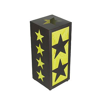 Western Star Black and Yellow Metal Light Box Accent Lamp