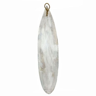 Wooden Sea Turtle Surfboard Wall Decor 38.5" Tropical Ocean Beach Art