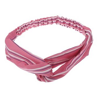 Fashion Pinstripe Pattern Cross Elastic Hairband for Women 1 pc