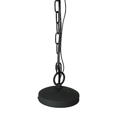 Industrial Chic Black Pendant Light, 11-Inch, Perfect for Modern Interiors