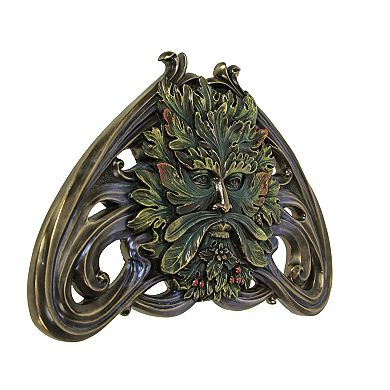Art Nouveau Style Celtic Greenman Wall Hanging 9.5 Inches Long