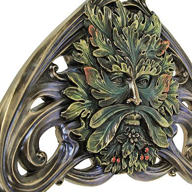 Art Nouveau Style Celtic Greenman Wall Hanging 9.5 Inches Long