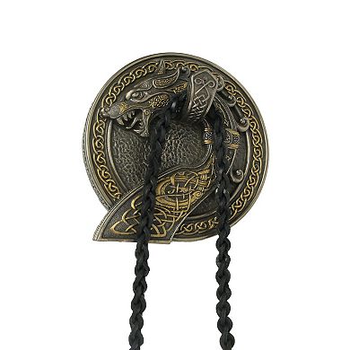 Sigur Slaying Fafnir Viking Horn & Dragon Wall Mount Cold Cast Resin Sculpture