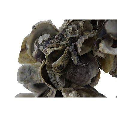 Natural Oyster Shell Indoor/Outdoor 18 inch Accent Wreath
