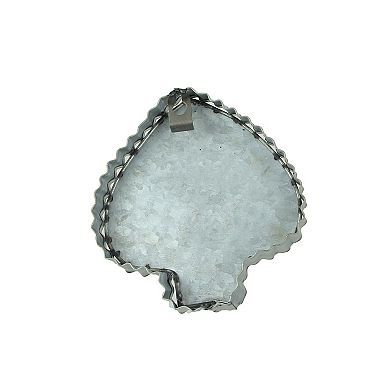 Set of 4 Galvanized Zinc Finish Playing Card Suit Cookie Cutter Wall Hooks