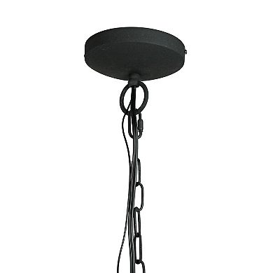 Black Rustic Farmhouse Hardwired Pendant Light Indoor Chandelier Fixture Lamp
