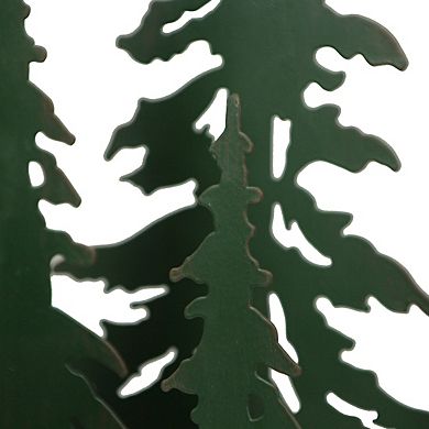 Rustic Metal Black Bear Forest Accent Lamp Decorative Woodland Cabin Home Decor