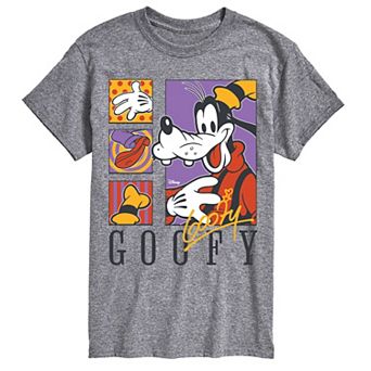 Men's Disney's Goofy Retro Grid Graphic Tee
