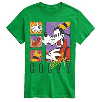 Men's Disney's Goofy Retro Grid Graphic Tee